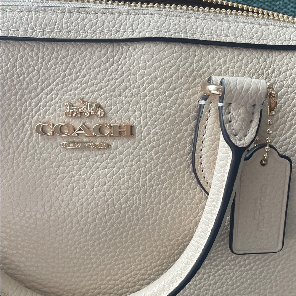 Coach Beige ivory Leather Rowan Satchel - Picture 2 of 8